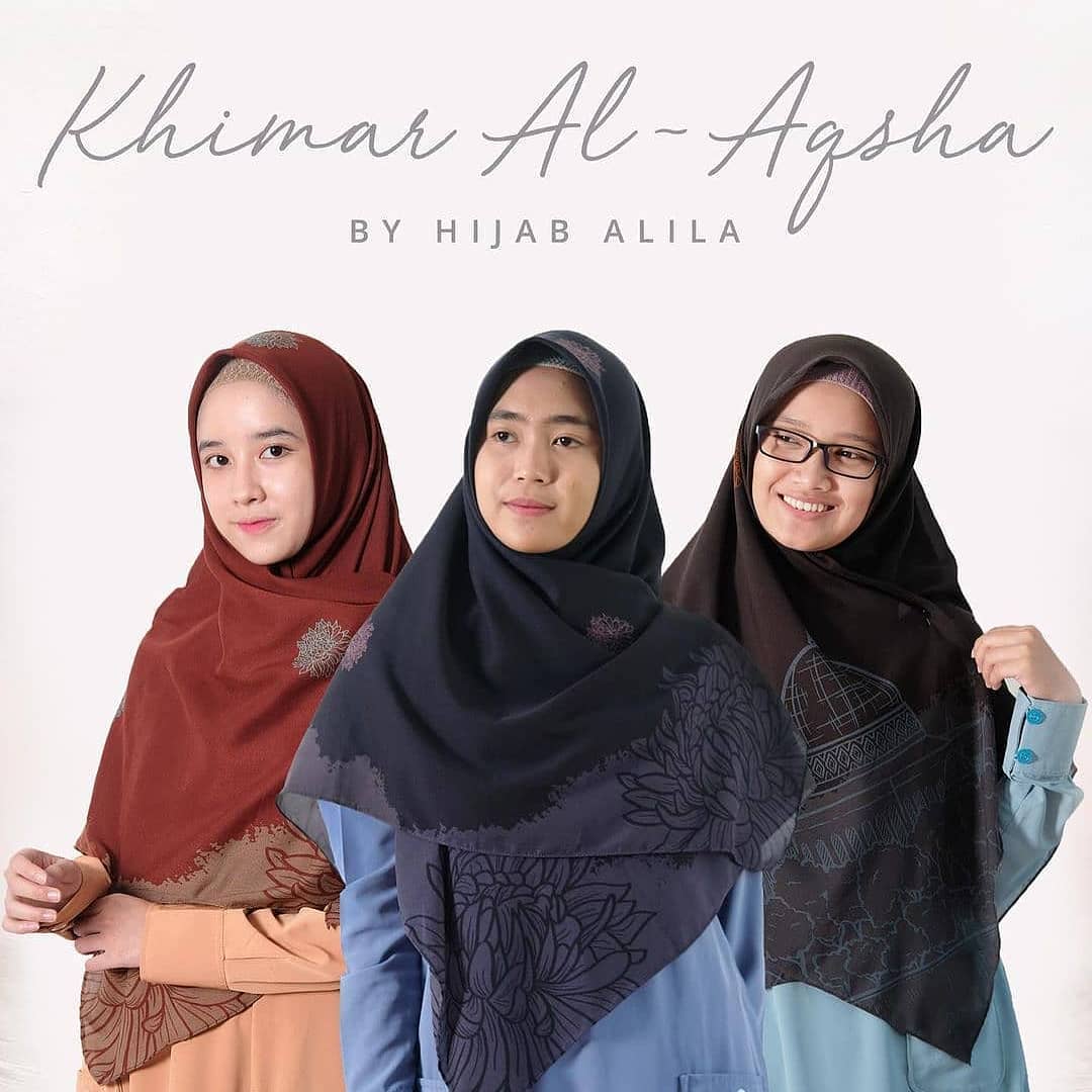 Hijab Quadrat | Al Aqsha Dunkel